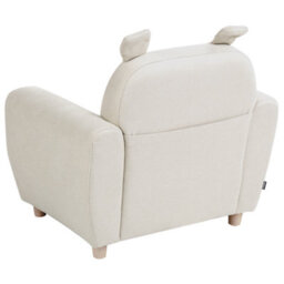 Beliani Kids Armchair Hippo Maribo Fabric Off-White - thumbnail 5