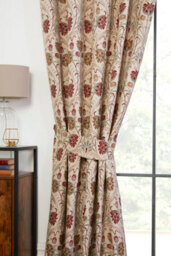 Sundour Aylesbury -Fully Lined Curtains - Pencil Pleat - 100% Polyester (Natural,tie Backs 26''(Pair)) - thumbnail 4