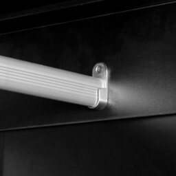 Homcom Modern Clothes Storage Cupboard Unit With Hanging Rod White - thumbnail 9