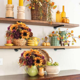 Amorly 3 Pcs Artificial Sunflower Bouquet Fall Fake Flower Arrangement With Peony Chrysanthemum For Thanksgiving Harvest Home Vase Decor - thumbnail 5