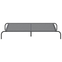 Vidaxl Elevated Dog Bed Grey 150X90X20 Cm Textilene And Steel - thumbnail 4