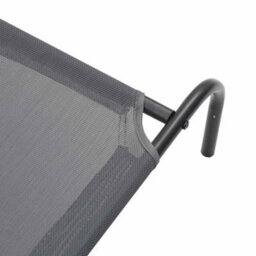 Vidaxl Elevated Dog Bed Grey 150X90X20 Cm Textilene And Steel - thumbnail 7