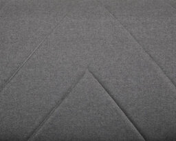 Home Detail Ryan 3 Seater Fabric Chevron Design Wooden Leg Frame Clic-Clac Sofabed, Dark Grey - thumbnail 9