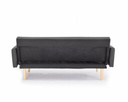 Home Detail Ryan 3 Seater Fabric Chevron Design Wooden Leg Frame Clic-Clac Sofabed, Dark Grey - thumbnail 5