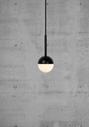 Nordlux Contina Metal Pendant Light Hand Blown Glass Black,mains - thumbnail 1