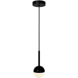 Nordlux Contina Metal Pendant Light Hand Blown Glass Black,mains - thumbnail 2
