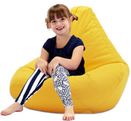 Beautiful Beanbags Kids Highback Beanbag Indoor Or Outdoor Bean Bag For Children Ready Filled - Yellow - thumbnail 1