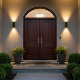 Ultra Beam Lighting Ultrabeam Round Black Up And Down Outdoor Led Wall Light 12 Watt Led 860 Lumens - 185mm High - thumbnail 3
