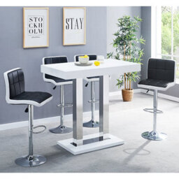 Furniture in Fashion Caprice High Gloss Bar Table Rectangular In White - thumbnail 7