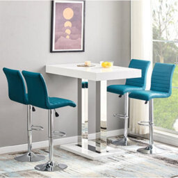 Furniture in Fashion Caprice High Gloss Bar Table Rectangular In White - thumbnail 3