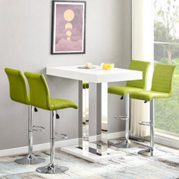 Furniture in Fashion Caprice High Gloss Bar Table Rectangular In White - thumbnail 2