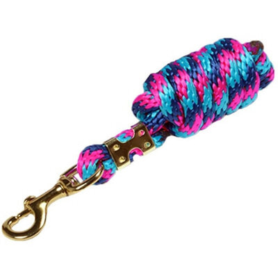 Shires Topaz Horse Lead Rope Pink/turquoise/navy (1.8M) - image 1