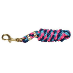 Shires Topaz Horse Lead Rope Pink/turquoise/navy (1.8M) - thumbnail 2