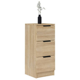 Berkfield Sideboard Sonoma Oak 30X30X70 Cm Engineered Wood - thumbnail 4