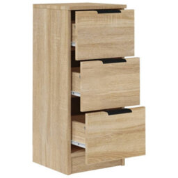 Berkfield Sideboard Sonoma Oak 30X30X70 Cm Engineered Wood - thumbnail 7