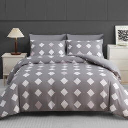 Lazzaro Single Duvet Set Premium Microfiber Reversible Single Duvet Cover 3 Pcs Ultrasoft Hypoallergenic With Zipper Closure - thumbnail 2