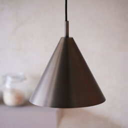 Luminosa Lighting Luminosa Cape Dome Pendant Ceiling Light Brushed Antique Bronze Plate, 1X E27 - thumbnail 5