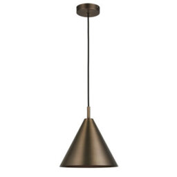 Luminosa Lighting Luminosa Cape Dome Pendant Ceiling Light Brushed Antique Bronze Plate, 1X E27 - thumbnail 7