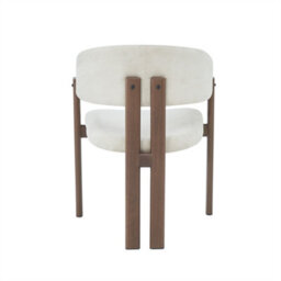 Abrihome Set Of 6, Metal Chairs, Dining Chairs, Suitable For Homes, Restaurants, Living Rooms, And Cafes, Linen, Walnut Wood Color - thumbnail 8