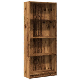 Berkfield Bookcase Old Wood 60X24X143 Cm Engineered Wood - thumbnail 2