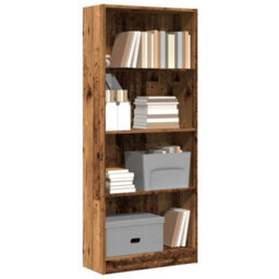 Berkfield Bookcase Old Wood 60X24X143 Cm Engineered Wood - thumbnail 1