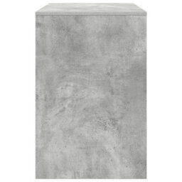 Berkfield Modern Writing Desk Concrete Grey Wood Composite Compact Storage - thumbnail 6
