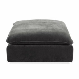 Xample Aiden & Ivy Sereen Dark Grey 6-Piece Modular Sofa Fabric Sectional With Feather Blend Cushions, Ottoman & Accent Pillows - thumbnail 7
