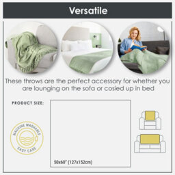 Emma Barclay Darcy Tassel Blanket/throw For Sofa Chair Bed Meadow Green 150X200Cm - thumbnail 7