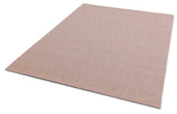 Pink Wool Luxurious Wool Modern Geometric Handmade Rug For Living Room And Bedroom-66 X 200Cm (Runner) - thumbnail 3