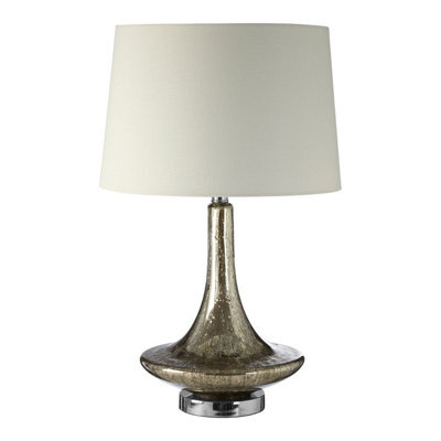 Orsina Textured Champagne Glass Table Lamp, Irregular Art Glass Lamp For Home Décor, Artistic Teardrop Table Lamp - image 1