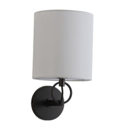 Darphe Metal Wall Light With Fabric Lampshade