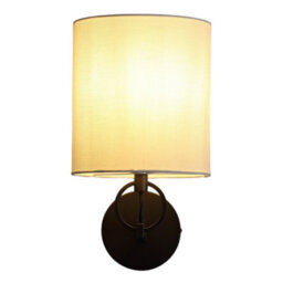 Darphe Metal Wall Light With Fabric Lampshade - thumbnail 6