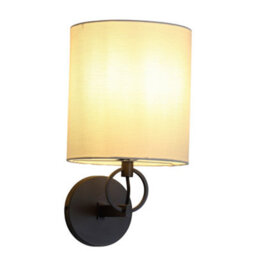 Darphe Metal Wall Light With Fabric Lampshade - thumbnail 2
