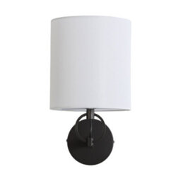 Darphe Metal Wall Light With Fabric Lampshade - thumbnail 3