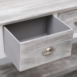 Berkfield Durable Sideboard Antique Grey 108X30X76 Cm Solid Paulownia Wood - thumbnail 6