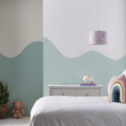 Printed Multicolour Mermaid Cylinder Light Shade (D)25Cm - thumbnail 2