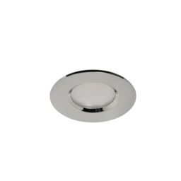 GoodHome Etana Polished Chrome Effect Non-Adjustable Led Warm White Downlight 4.7W Ip65, Pack Of 3 - thumbnail 3