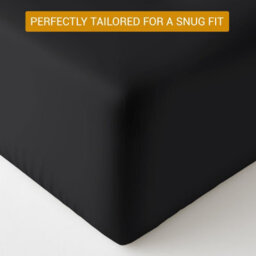 Lazzaro Luxury 100% Egyptian Cotton Fitted Sheet Extra Deep Pocket 35Cm Soft, Breathable Secure Elastic Fit - thumbnail 6