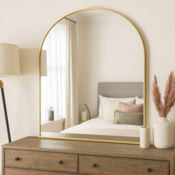 Jōbū Jobu Home - Akiko - Gold Metal Arched Mirror - 120Cm X 95Cm - thumbnail 2