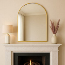 Jōbū Jobu Home - Akiko - Gold Metal Arched Mirror - 120Cm X 95Cm - thumbnail 3