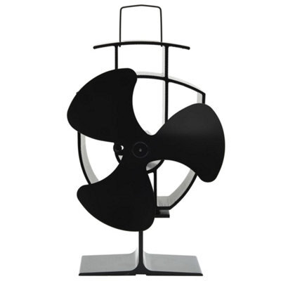 Walplus Heat Powered Stove Fan 3 Blades Black - image 1
