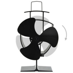 Walplus Heat Powered Stove Fan 3 Blades Black - thumbnail 4