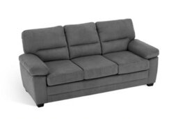 Grey Jumbo Cord 3 Seater Sofa Lincoln - thumbnail 3