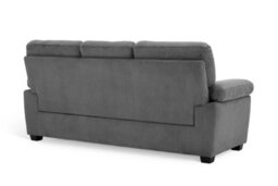 Grey Jumbo Cord 3 Seater Sofa Lincoln - thumbnail 4