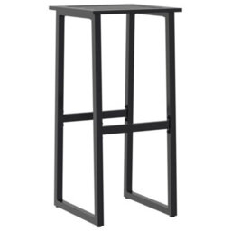 Walplus Bar Stools 4 Pcs Black 38X38X80 Cm Powder-Coated Steel - thumbnail 4