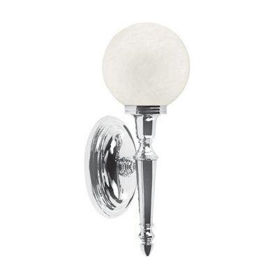 Luminosa Lighting Luminosa Dryden 1 Light Bathroom Wall Light Polished Chrome Ip44, G9 - image 1