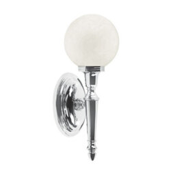 Luminosa Lighting Luminosa Dryden 1 Light Bathroom Wall Light Polished Chrome Ip44, G9 - thumbnail 1