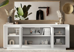FurniComp LTD Furnicomp Berlin 4 Door 207Cm Matt White Sideboard - thumbnail 5