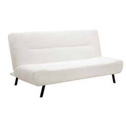 Home Detail Eadie Clic-Clac Sofa Bed With Black Legs, White Boucle - thumbnail 3