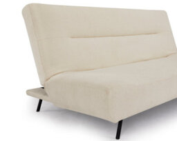 Home Detail Eadie Clic-Clac Sofa Bed With Black Legs, White Boucle - thumbnail 7